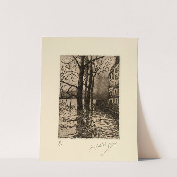 Le Quai d’Orléans – Inondations by Jean-Jules Dufour