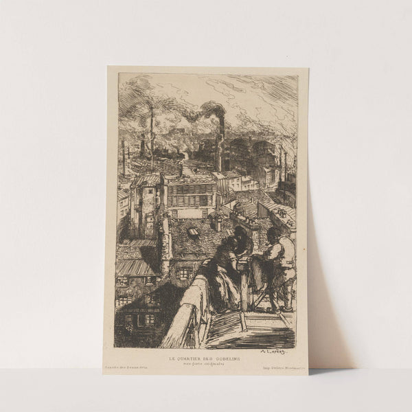 Le Quartier des Gobelins (1889) by Auguste Louis Lepère