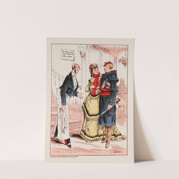 Le rationnement du pain. (1871) by Draner