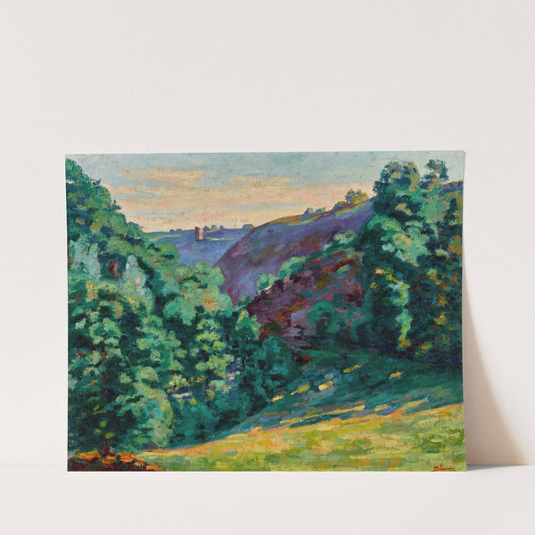 Le Ravin de la folie, vue de Chateau Crozant (1910) by Armand Guillaumin
