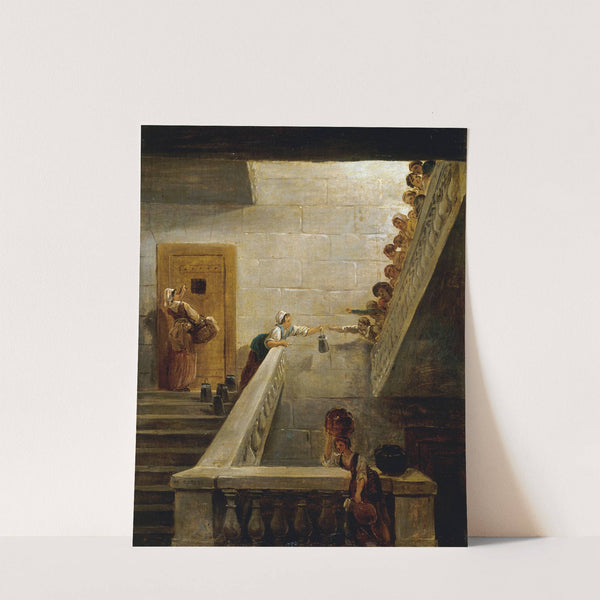 Le Ravitaillement des prisonniers à la prison de Saint-Lazare (1794) by Hubert Robert