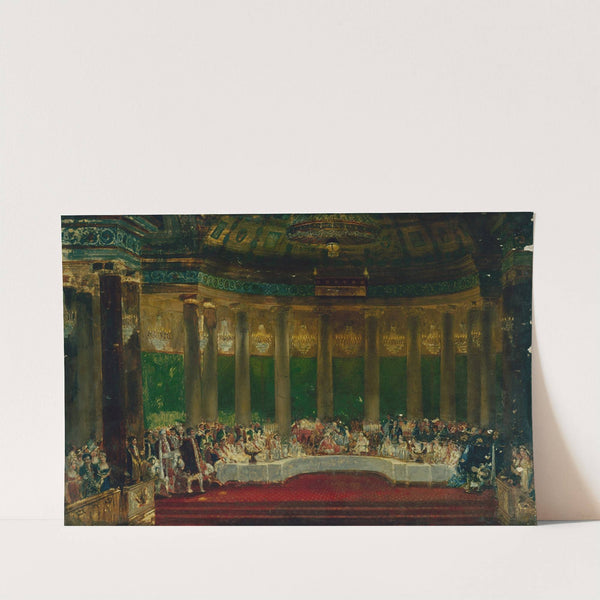 Le repas de mariage de Napoléon Ier aux Tuileries, le 2 avril 1810 by Alexandre Benoit Jean Dufay