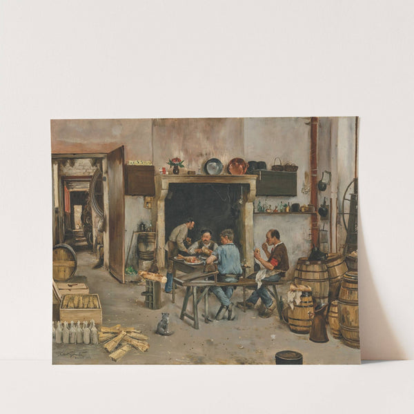 Le repas des ouvriers by Norbert Goeneutte