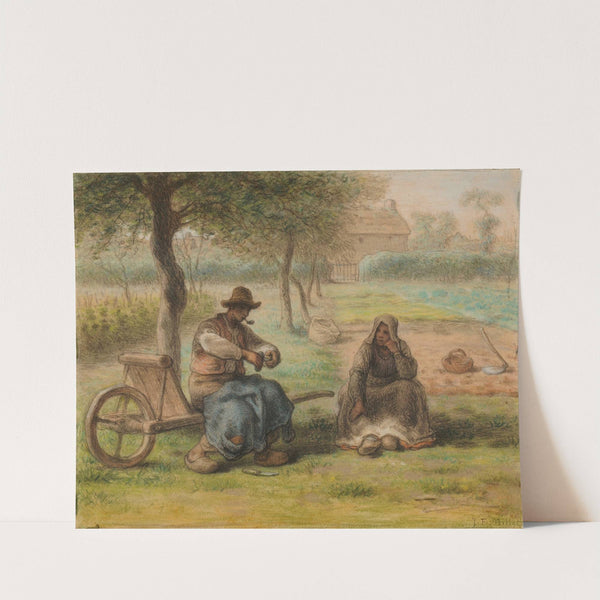 Le Repos au milieu du jour by Jean-François Millet