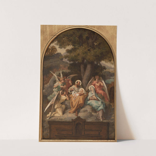 Le Repos de la Sainte Famille (1880) by Felix-Henri Giacomotti
