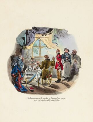 Le restaurateur qui fit emplette de l’animal, me servis avec lui sur la table d’un Milord (1828)