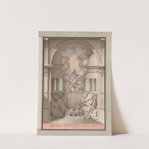 Le retable et contreretable de la chapelle de la Sainte Vierge du château (1777-1825) by Jean Jacques Lequeu