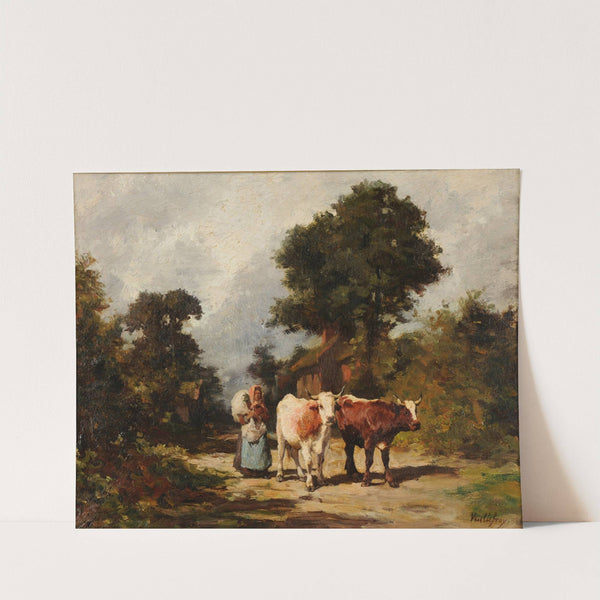 Le retour à la ferme by Dominique-Félix de Vuillefroy