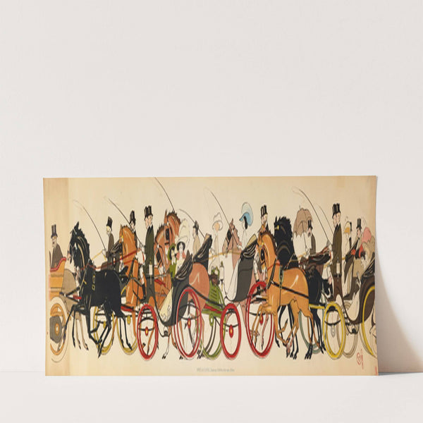 Le retour de Longchamp 2 (1910) by Georges Goursat (Sem)