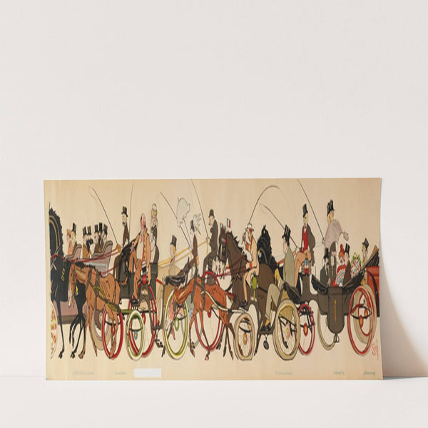 Le retour de Longchamp 3 (1910) by Georges Goursat (Sem)