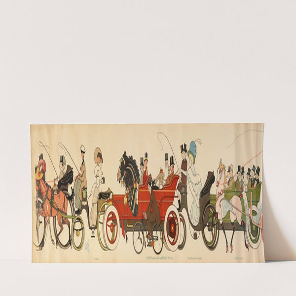 Le retour de Longchamp (1910) by Georges Goursat (Sem)