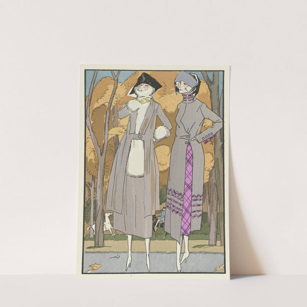 Le retour des autans ; Tailleur et Robe d’après-midi, de Doeuillet (1920) by Fernand Siméon