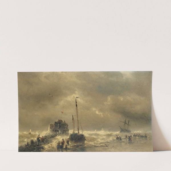 Le retour des pêcheurs by François Musin