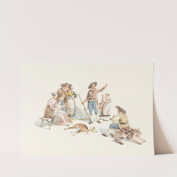 Le retour du chasseur aux Chamoix (1828-1829) by Franz Niklaus König