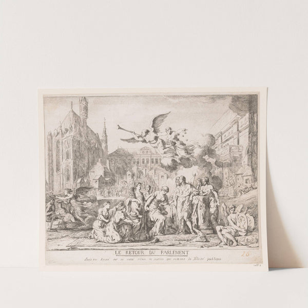 Le retour du Parlement by Jean Bernard Restout