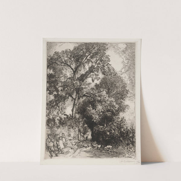 Le Retour du Troupeau, Crèvecoeur (1913) by Auguste Louis Lepère