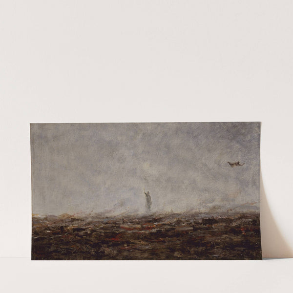 Le Rêve; Paris incendié, septembre 1870 (1870) by Jean-Baptiste-Camille Corot