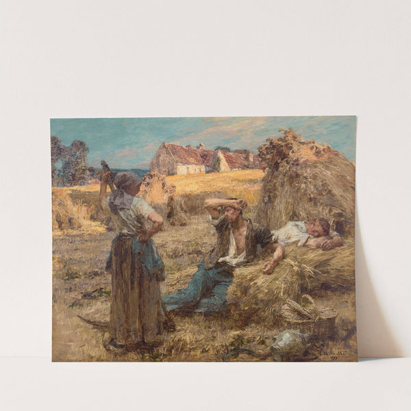 Le réveil du faucheur by Léon Augustin Lhermitte
