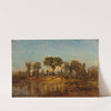 Le Rhône Entre Arles Et Avignon (1860-1865) by Félix Ziem