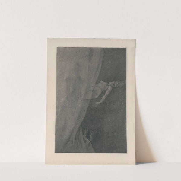 Le rideau cramoisi (1885) by Félicien Rops