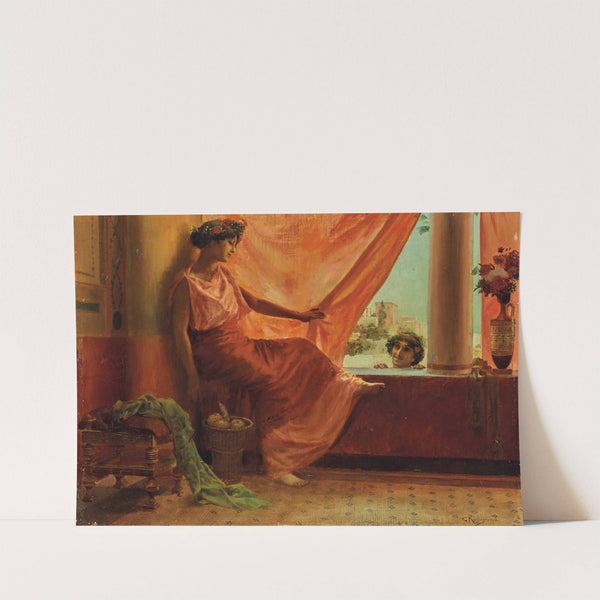 Le Rideau rouge d’Alger by Georges Antoine Rochegrosse