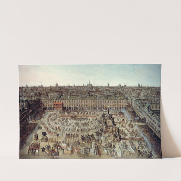 Le 'Roman des chevaliers de la gloire', grand carrousel donné du 5 au 7 avril 1612, à l'occasion du mariage de Louis XIII avec Anne d'Autriche, place Royale by Anonymous