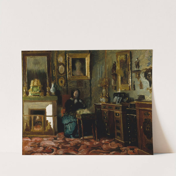 Le salon de Madame de Balzac, rue Fortunée by Jean Francois Gigoux