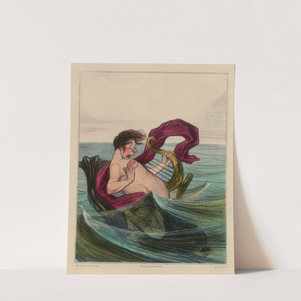 Le sauvetage d’Arion (1833) by Honoré Daumier