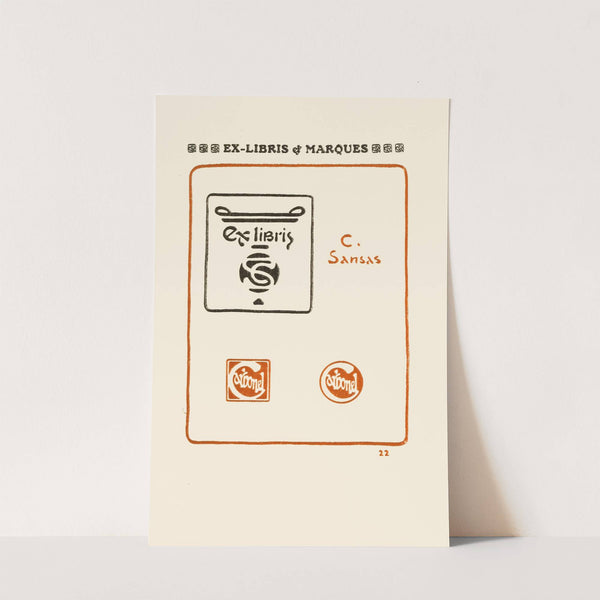 Le second livre des monogrammes, marques, cachets et es libris Pl.20 by George Auriol