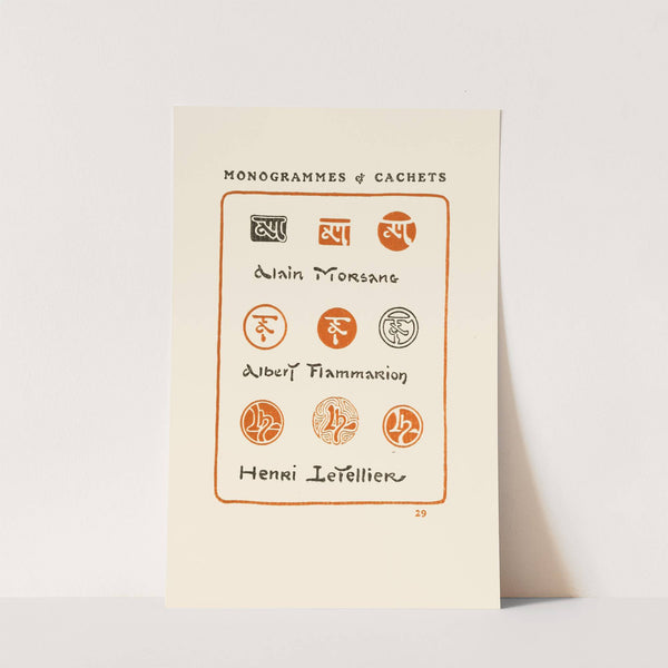 Le second livre des monogrammes, marques, cachets et es libris Pl.27 by George Auriol