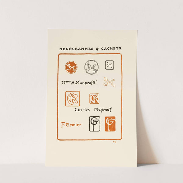 Le second livre des monogrammes, marques, cachets et es libris Pl.30 by George Auriol