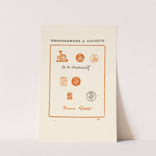 Le second livre des monogrammes, marques, cachets et es libris Pl.33 by George Auriol