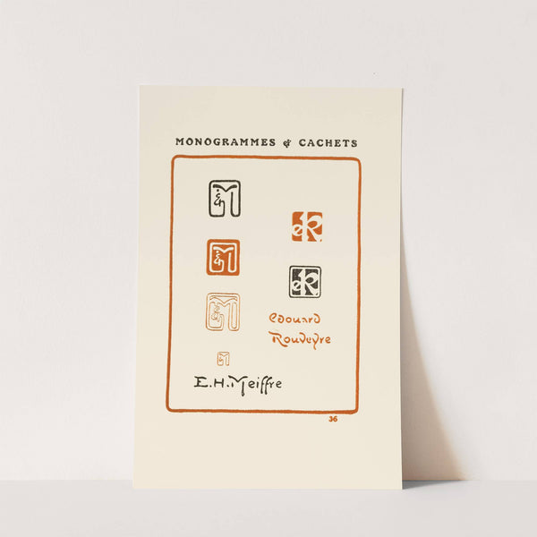 Le second livre des monogrammes, marques, cachets et es libris Pl.34 by George Auriol