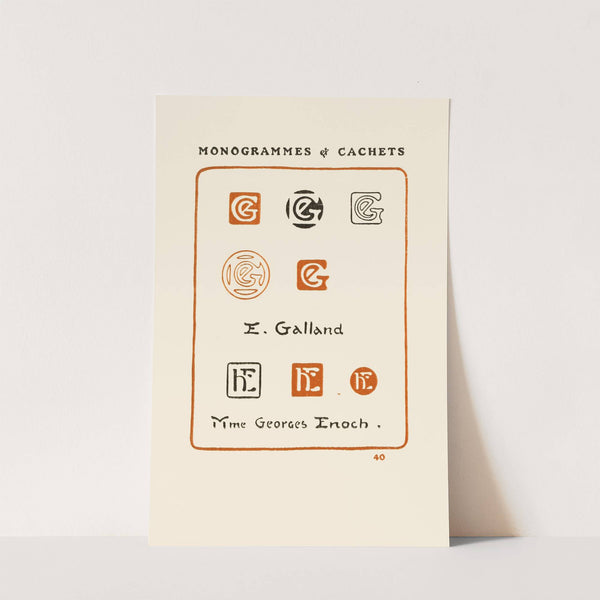 Le second livre des monogrammes, marques, cachets et es libris Pl.38 by George Auriol