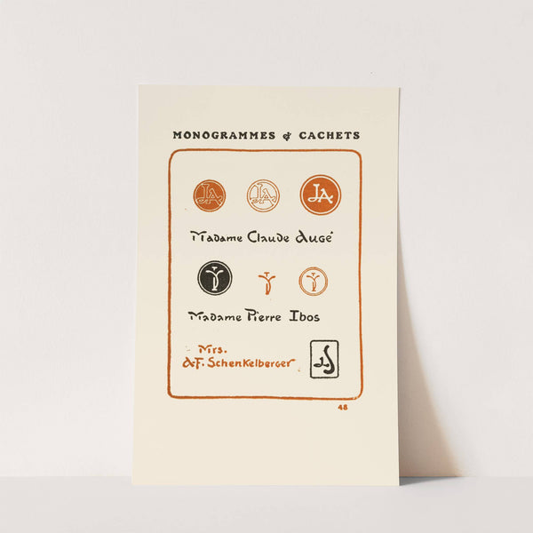 Le second livre des monogrammes, marques, cachets et es libris Pl.46 by George Auriol