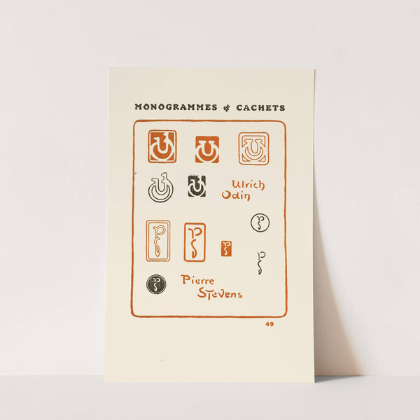 Le second livre des monogrammes, marques, cachets et es libris Pl.47 by George Auriol