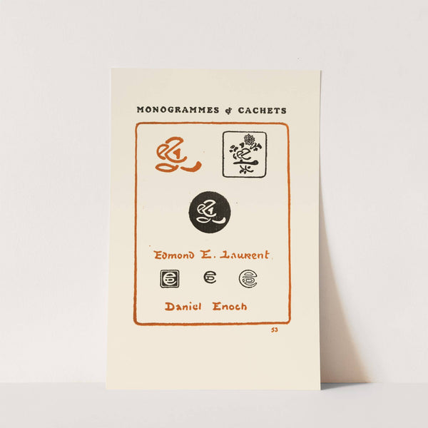 Le second livre des monogrammes, marques, cachets et es libris Pl.51 by George Auriol