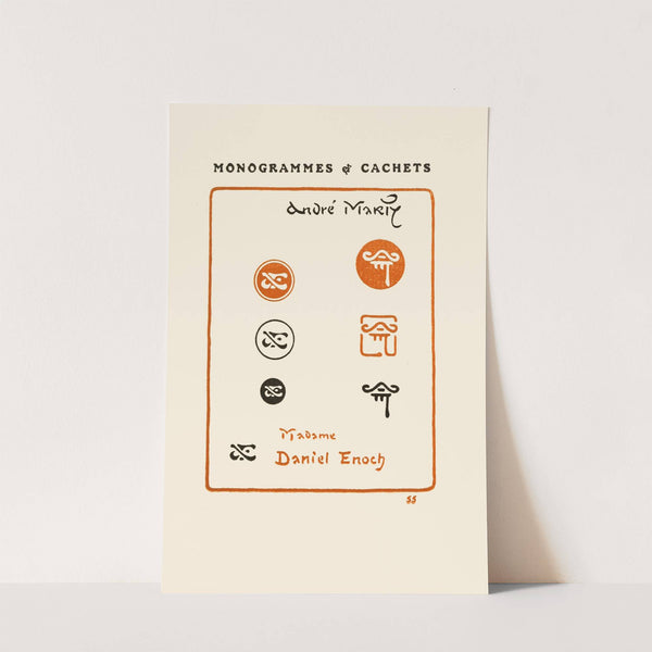 Le second livre des monogrammes, marques, cachets et es libris Pl.53 by George Auriol