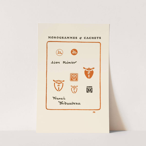 Le second livre des monogrammes, marques, cachets et es libris Pl.54 by George Auriol