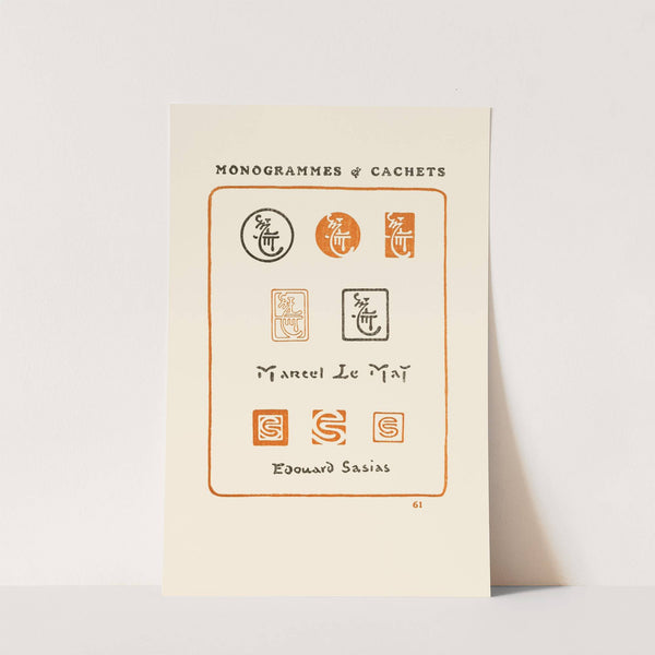 Le second livre des monogrammes, marques, cachets et es libris Pl.59 by George Auriol