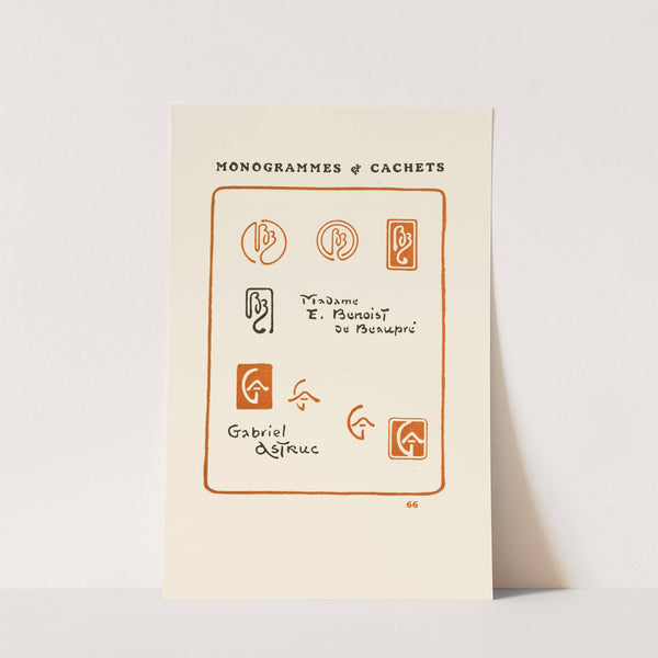 Le second livre des monogrammes, marques, cachets et es libris Pl.64 by George Auriol