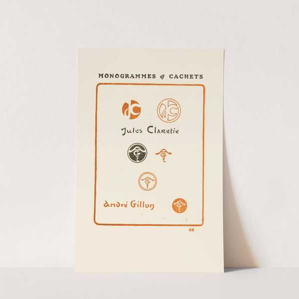 Le second livre des monogrammes, marques, cachets et es libris Pl.66 by George Auriol