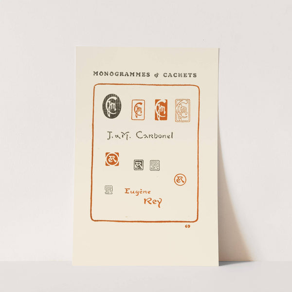 Le second livre des monogrammes, marques, cachets et es libris Pl.67 by George Auriol