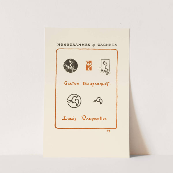 Le second livre des monogrammes, marques, cachets et es libris Pl.72 by George Auriol