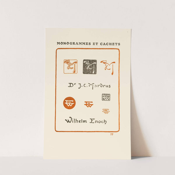 Le second livre des monogrammes, marques, cachets et es libris Pl.75 by George Auriol