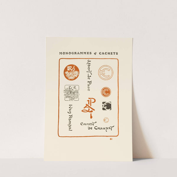 Le second livre des monogrammes, marques, cachets et es libris Pl.79 by George Auriol