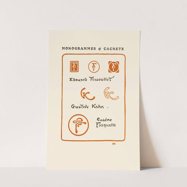 Le second livre des monogrammes, marques, cachets et es libris Pl.82 by George Auriol