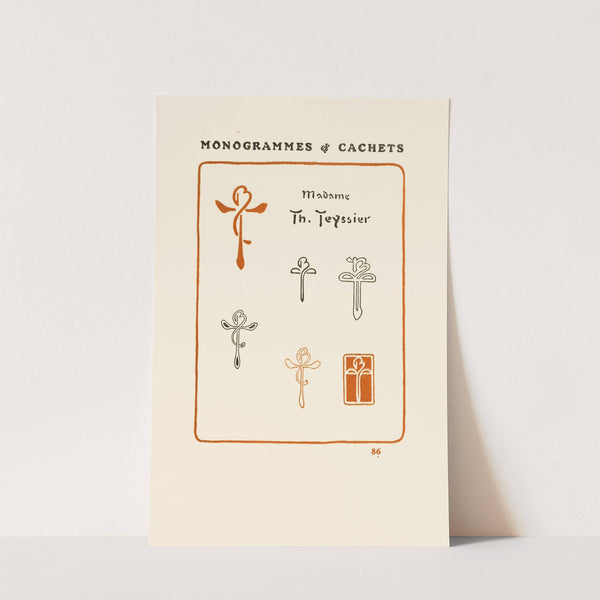 Le second livre des monogrammes, marques, cachets et es libris Pl.84 by George Auriol