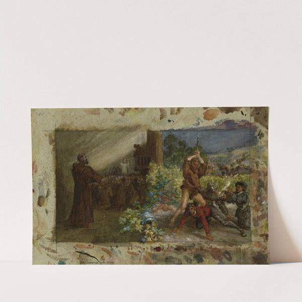 Le service du vin (1868) by Félix Bracquemond