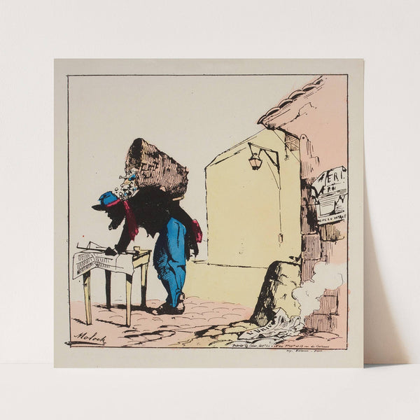 Oserai-je, Monsieur le cocher, solliciter de votre haute bienveillance, la faveur inappréciable de monter dans votre s by Moloch (Alphonse Hector Colomb)